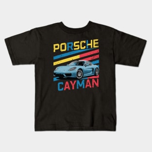 Porsche Cayman Vintage Car Classic Kids T-Shirt